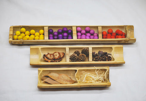 QTOYS - Bamboo Sorting Trays